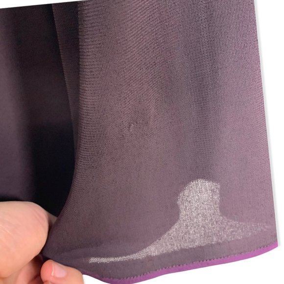 Lida Baday Purple Mock Neck Long Sleeve Dress Large - Picture 10 of 16